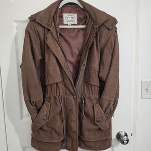 Tannery West Brown Leather Jacket Thermolite